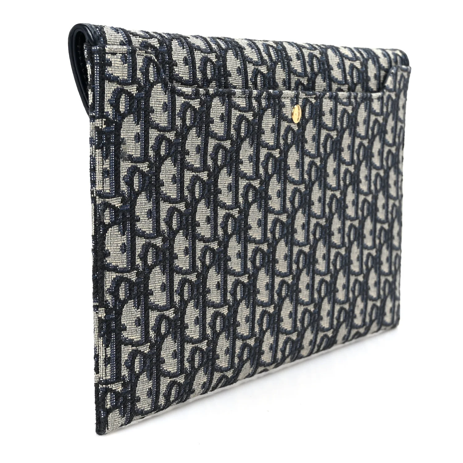 Oblique 30 Montaigne Avenue Pouch With Flap Blue - Top Club