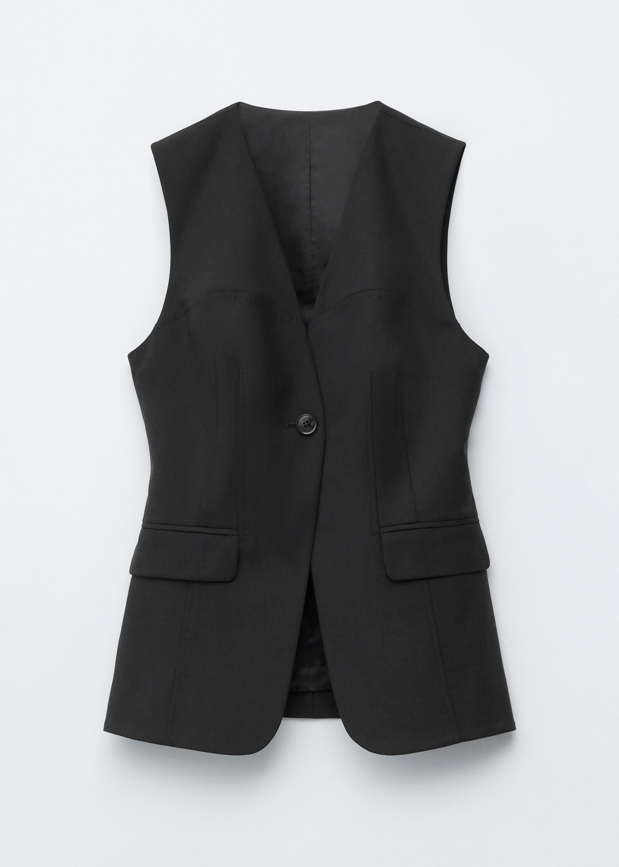 & Other Stories WOOL-BLEND TAILORED WAISTCOAT