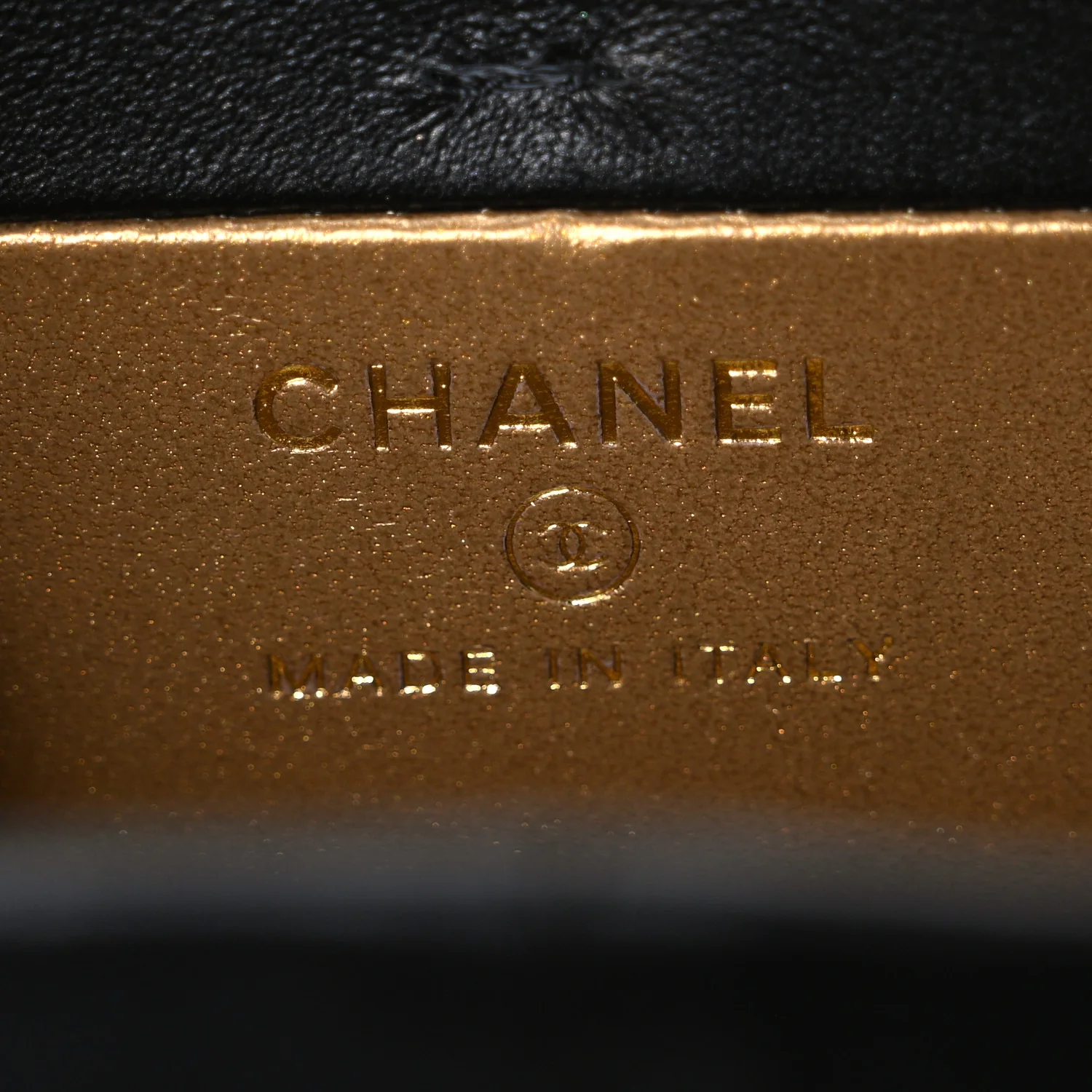 Lambskin Quilted Vanity Clutch With Chain Black - Top Club
