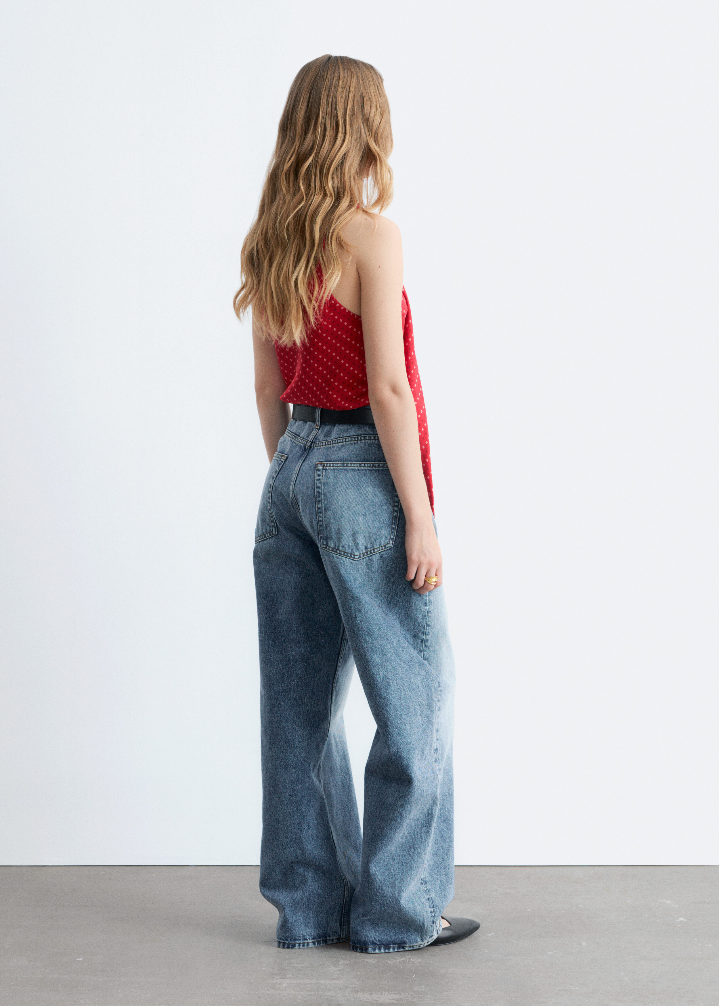 & Other Stories SCARF-NECK SILK TOP