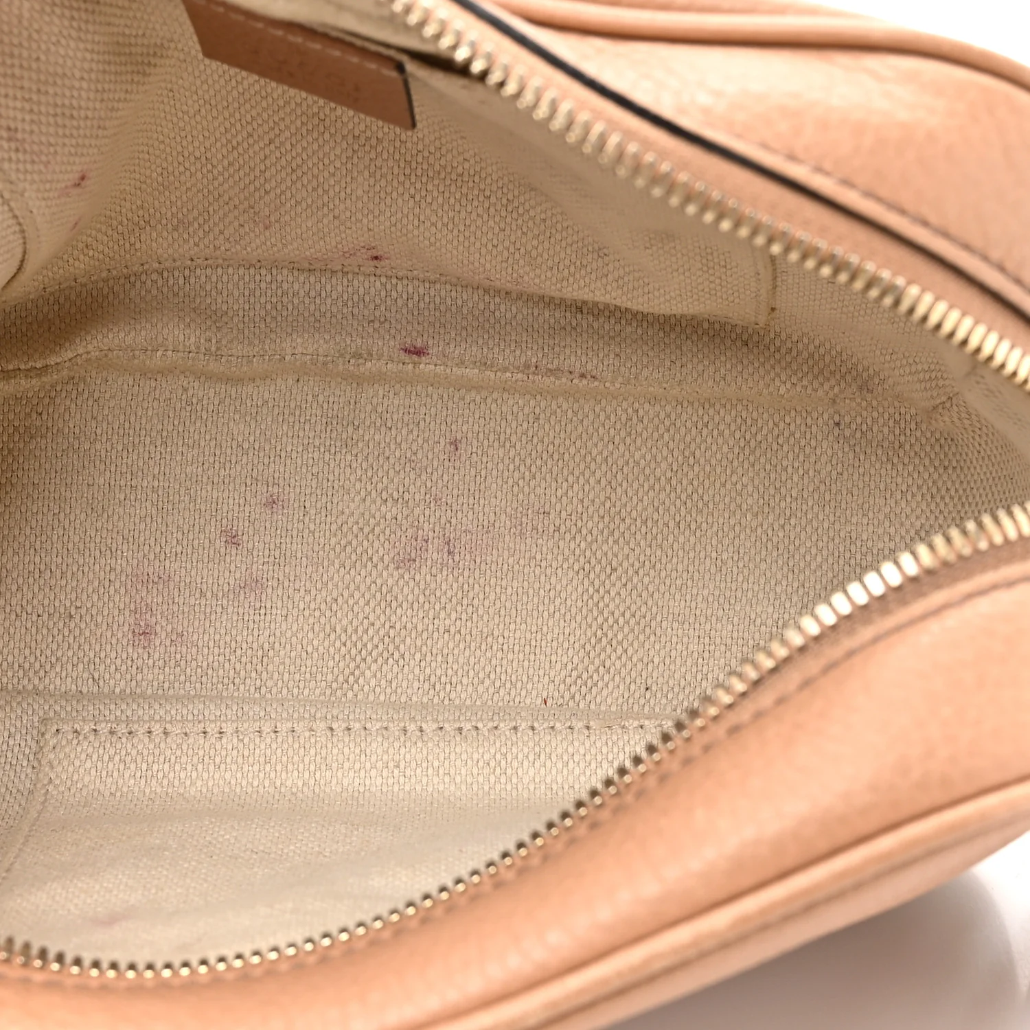 Pebbled Calfskin Small Soho Disco Bag Rose Beige - Top Club