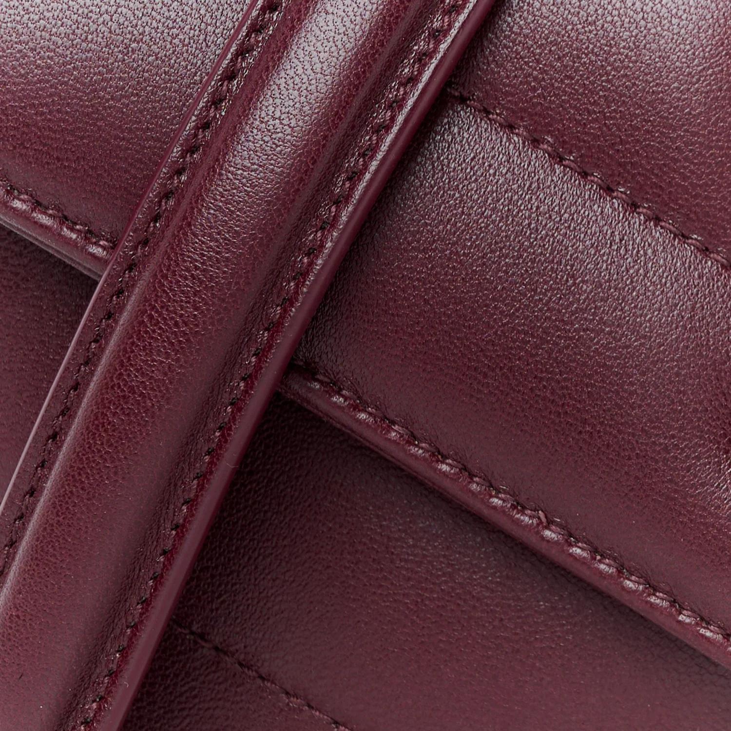 Lambskin Chevron Quilted Mini Loulou Rouge Cabernet - Top Club