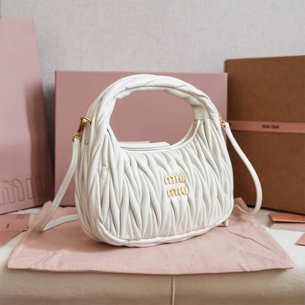 Small Wander matelasse nappa leather hobo bag(HIGH-END GRADE) - Top Club