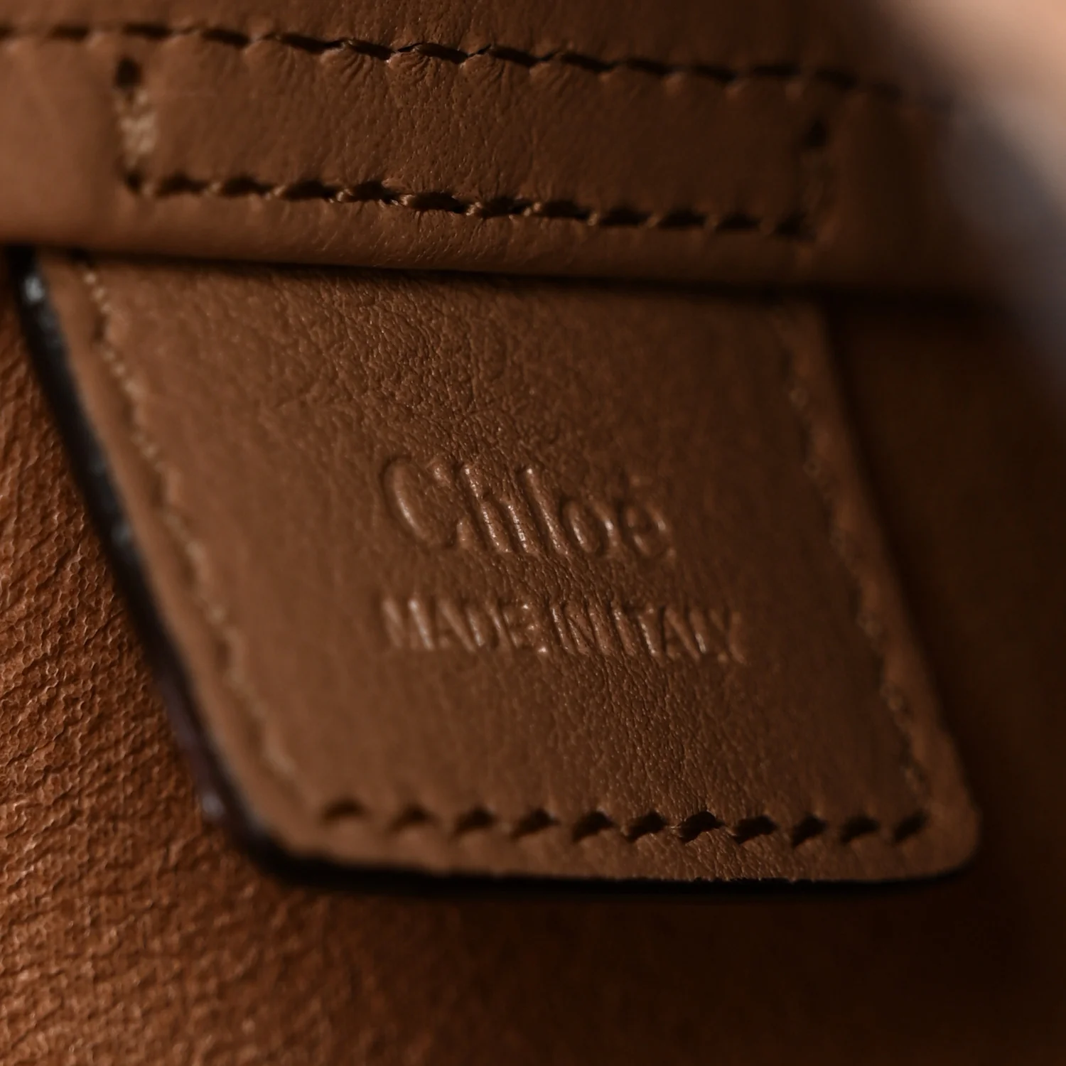 Grained Calfskin Small Spin Tote Woodrose - Top Club