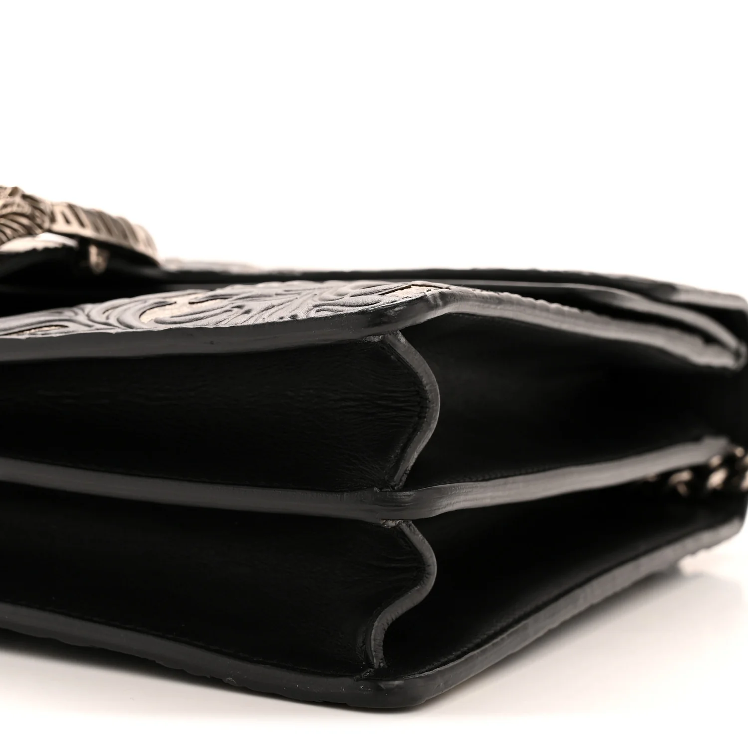 GG Supreme Monogram Arabesque Medium Dionysus Shoulder Bag Black - Top Club