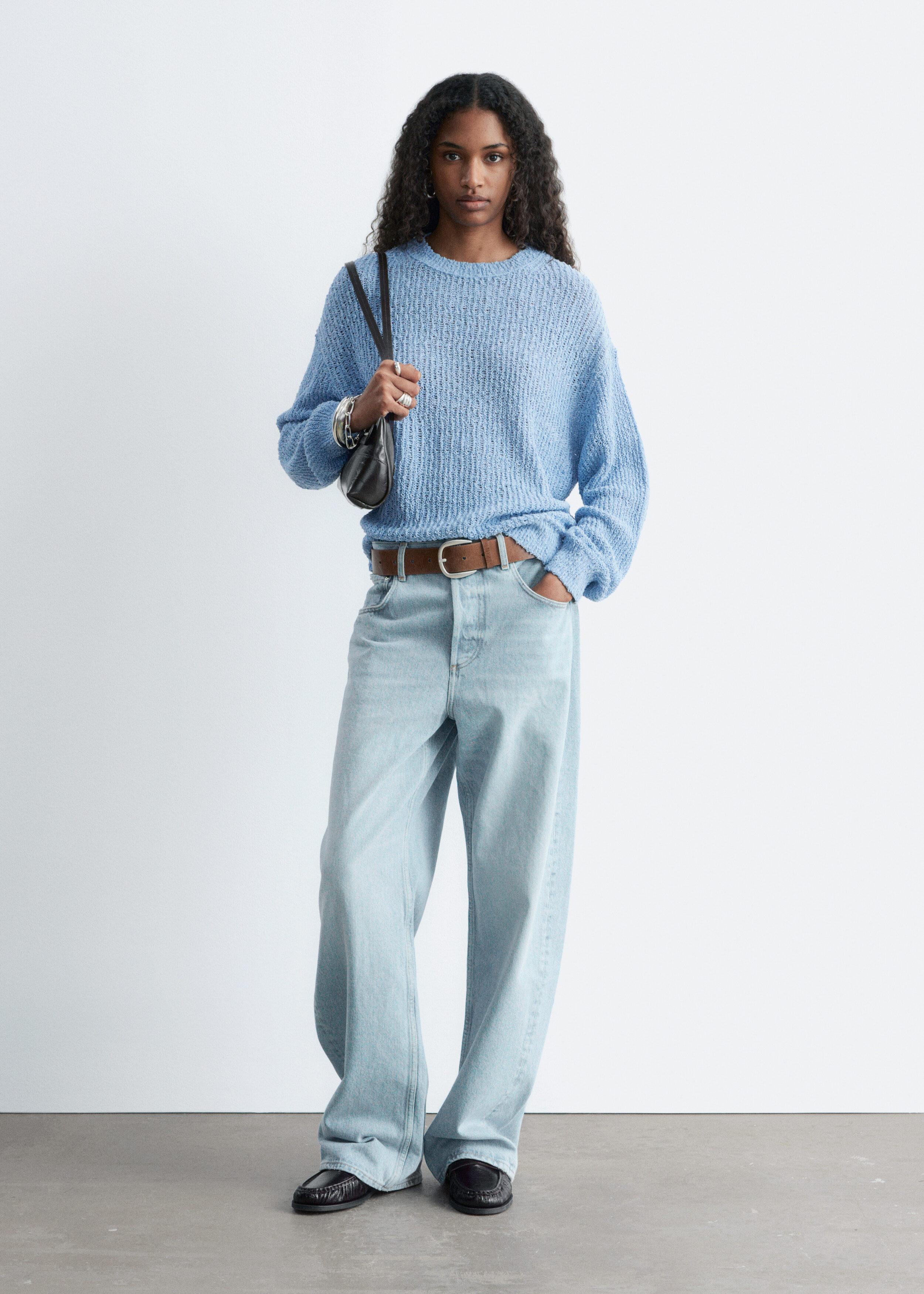 & Other Stories SILK-COTTON KNIT JUMPER