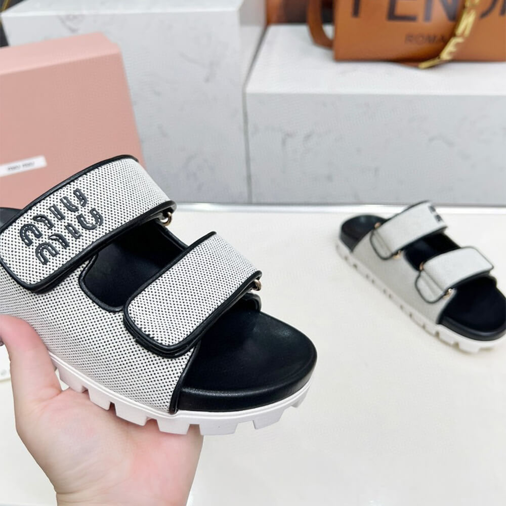 MiuMiu Canvas slides - Top Club
