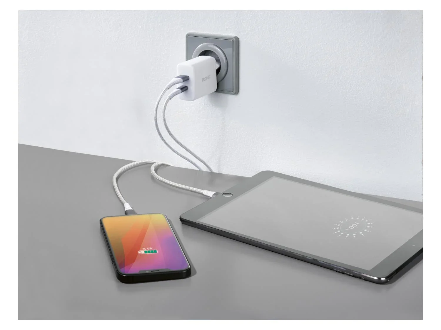 TRONIC Chargeur double USB