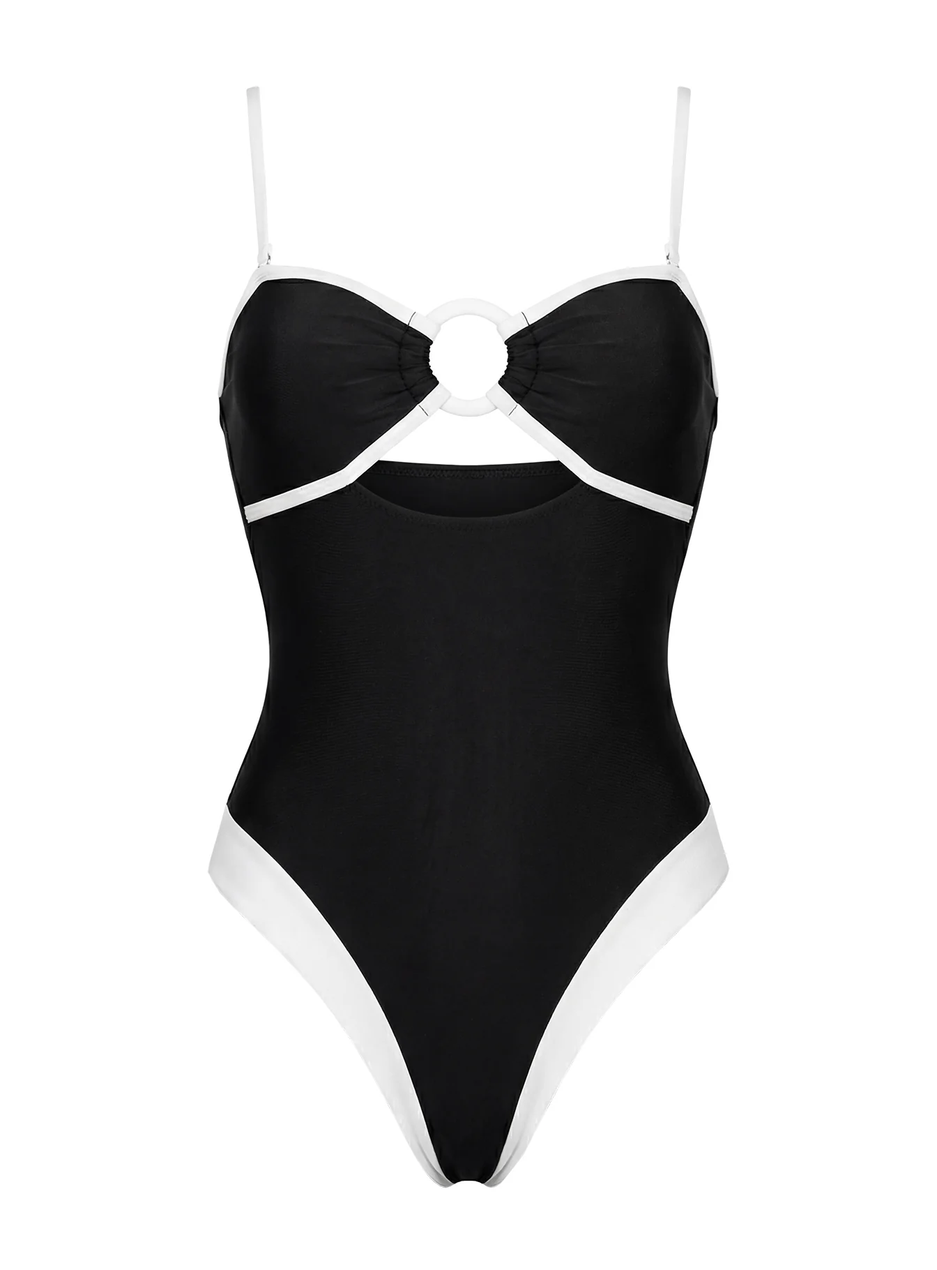 Alycee Ring One Piece Black / White