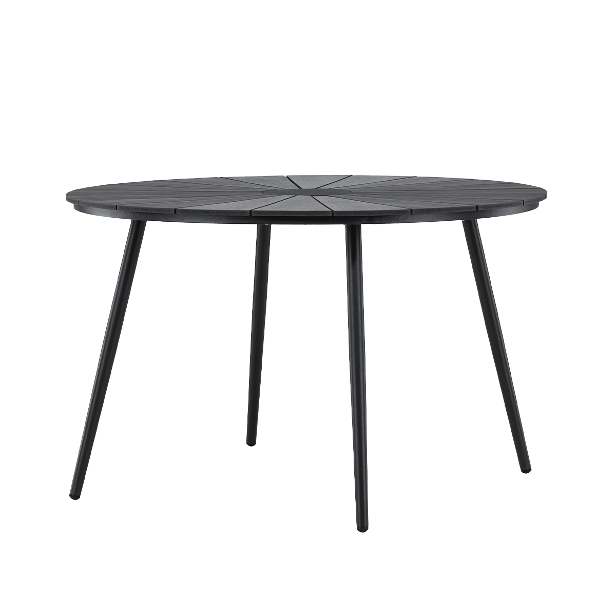 Ronde tuintafel Denzel Zwart