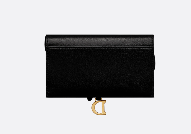 D Saddle Wallet in Goatskin Queen Mint - Top Club