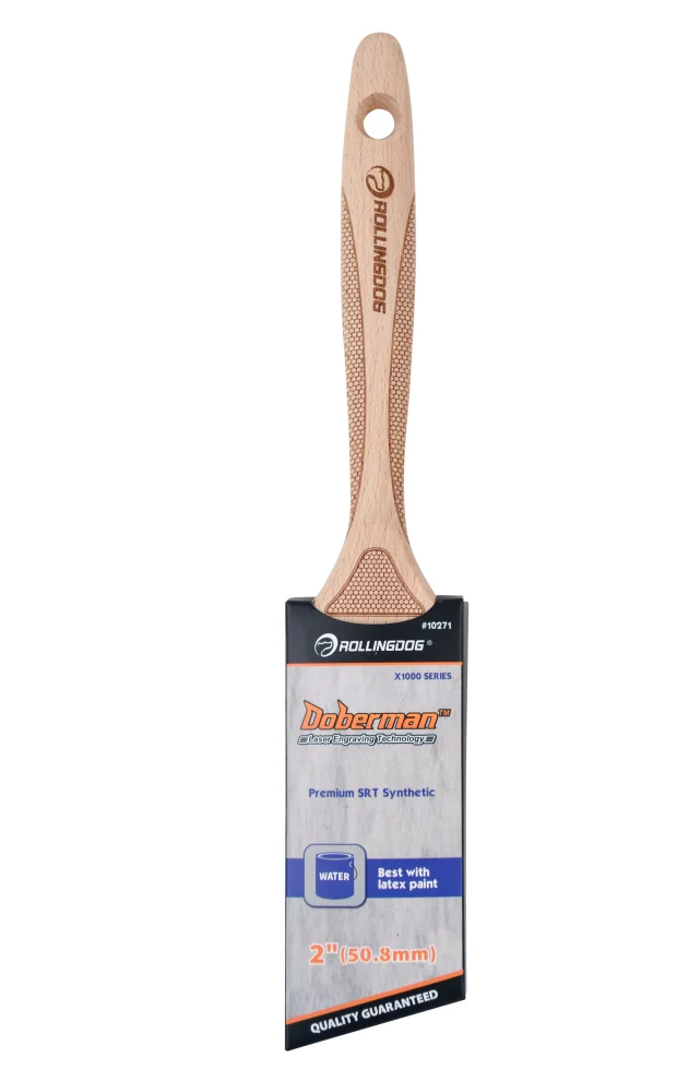 DOBERMAN™ X1000 Series - Laser Engraved Angular Paint Brushes | Precision Edge & Trim (Multiple Sizes) - Alvarez Pro Painting LLC