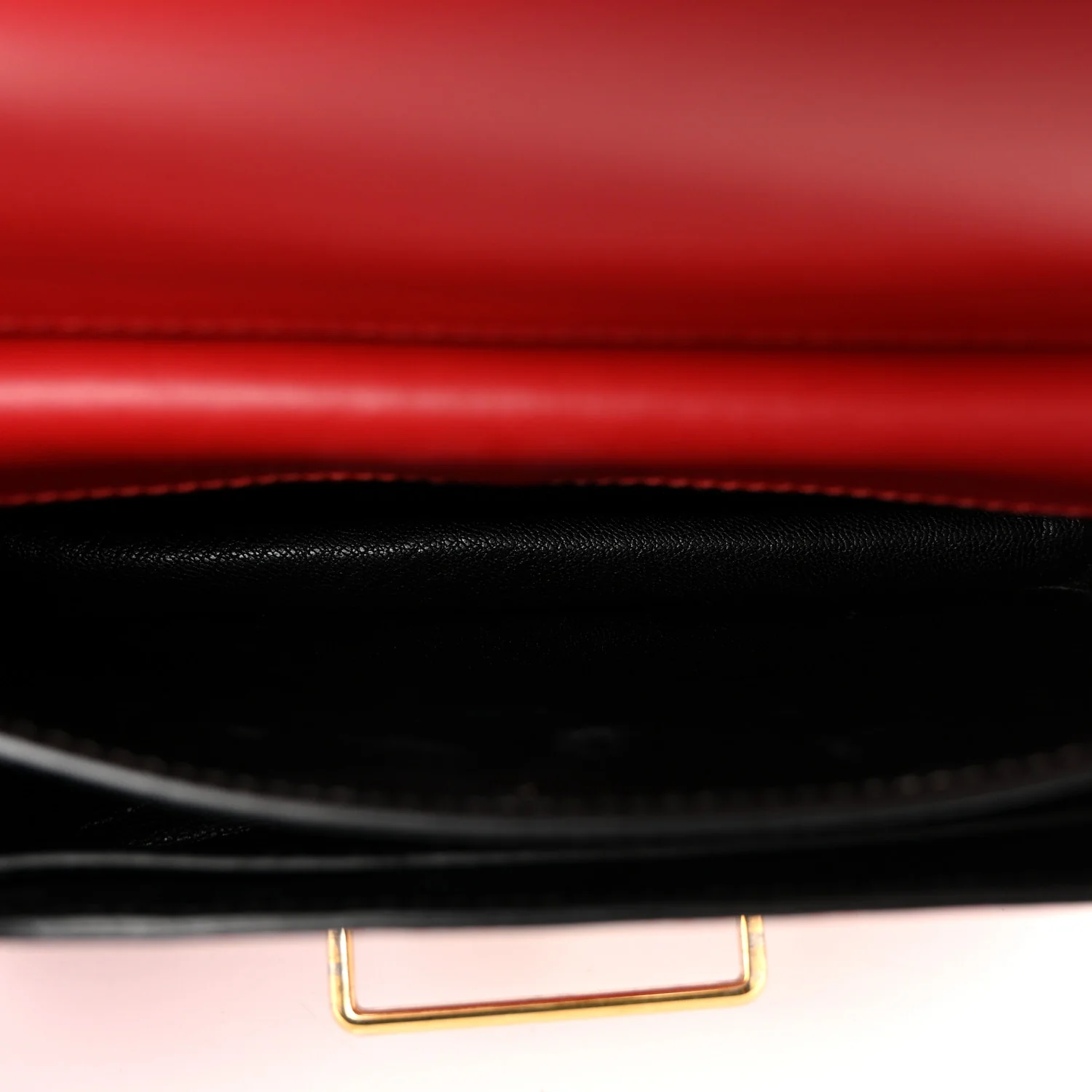 City Calfskin Saffiano Cahier Bag Fuoco Black - Top Club