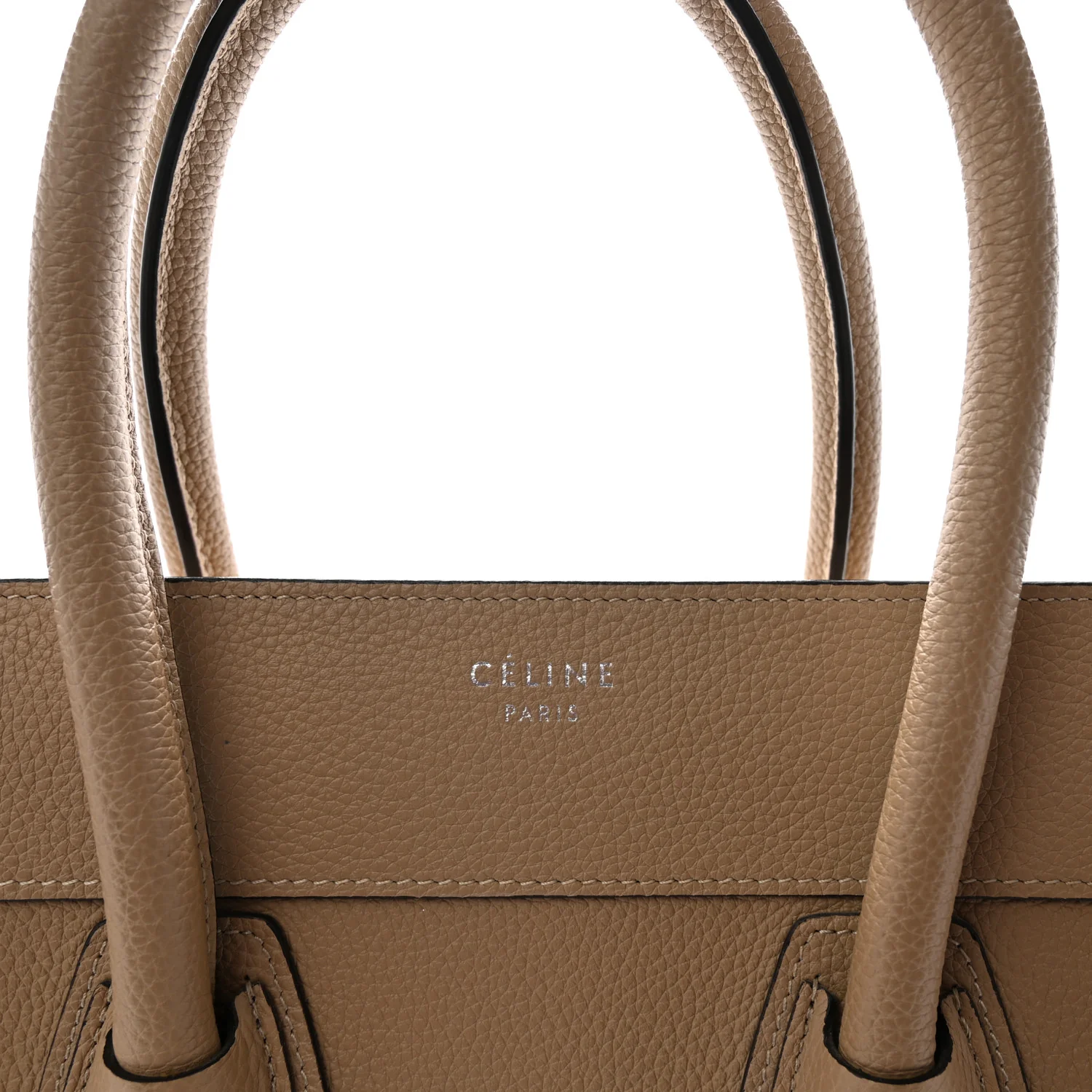 Drummed Calfskin Mini Luggage Dune - Top Club