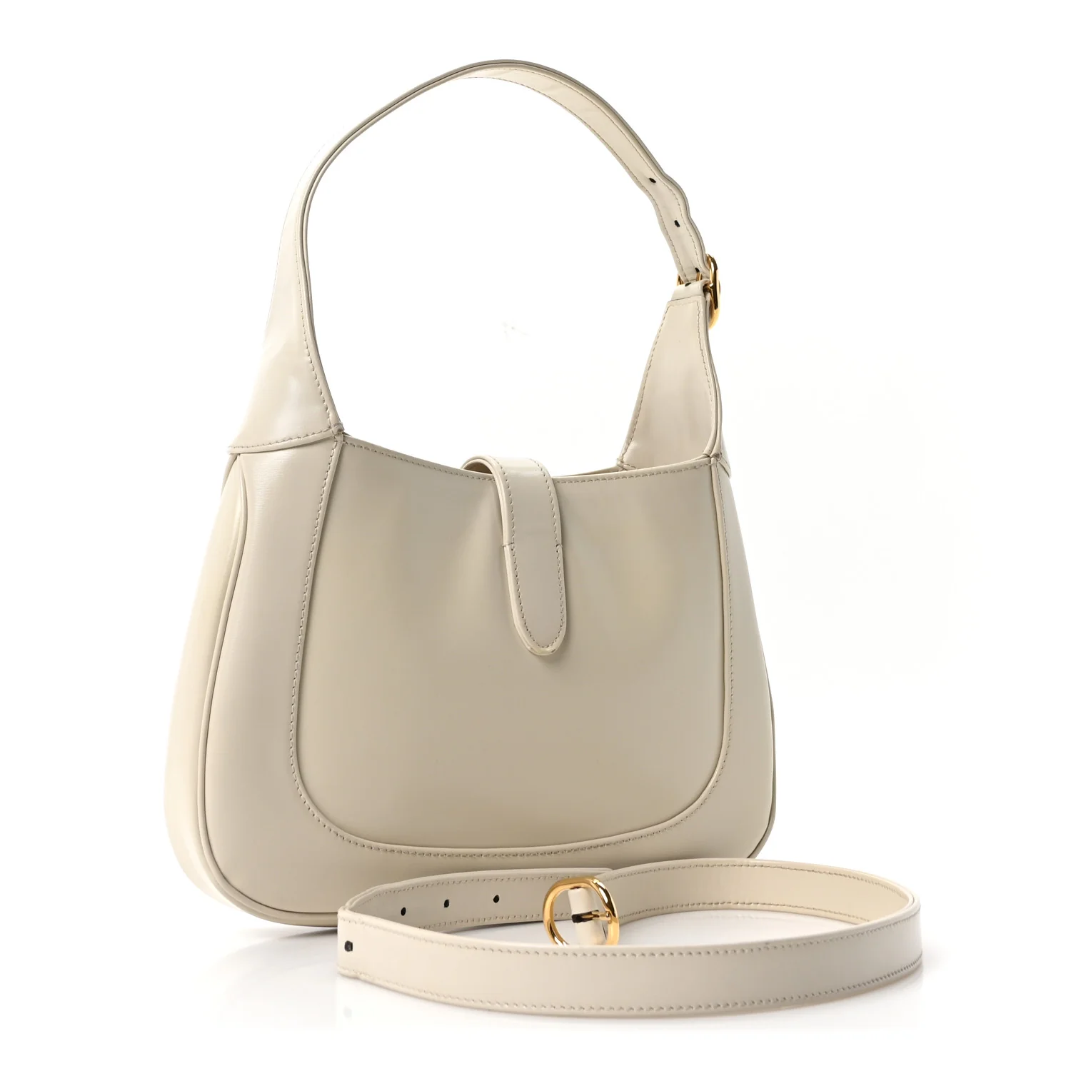 Boarded Dyana Lux Calfskin Small Jackie 1961 Hobo Mystic White - Top Club