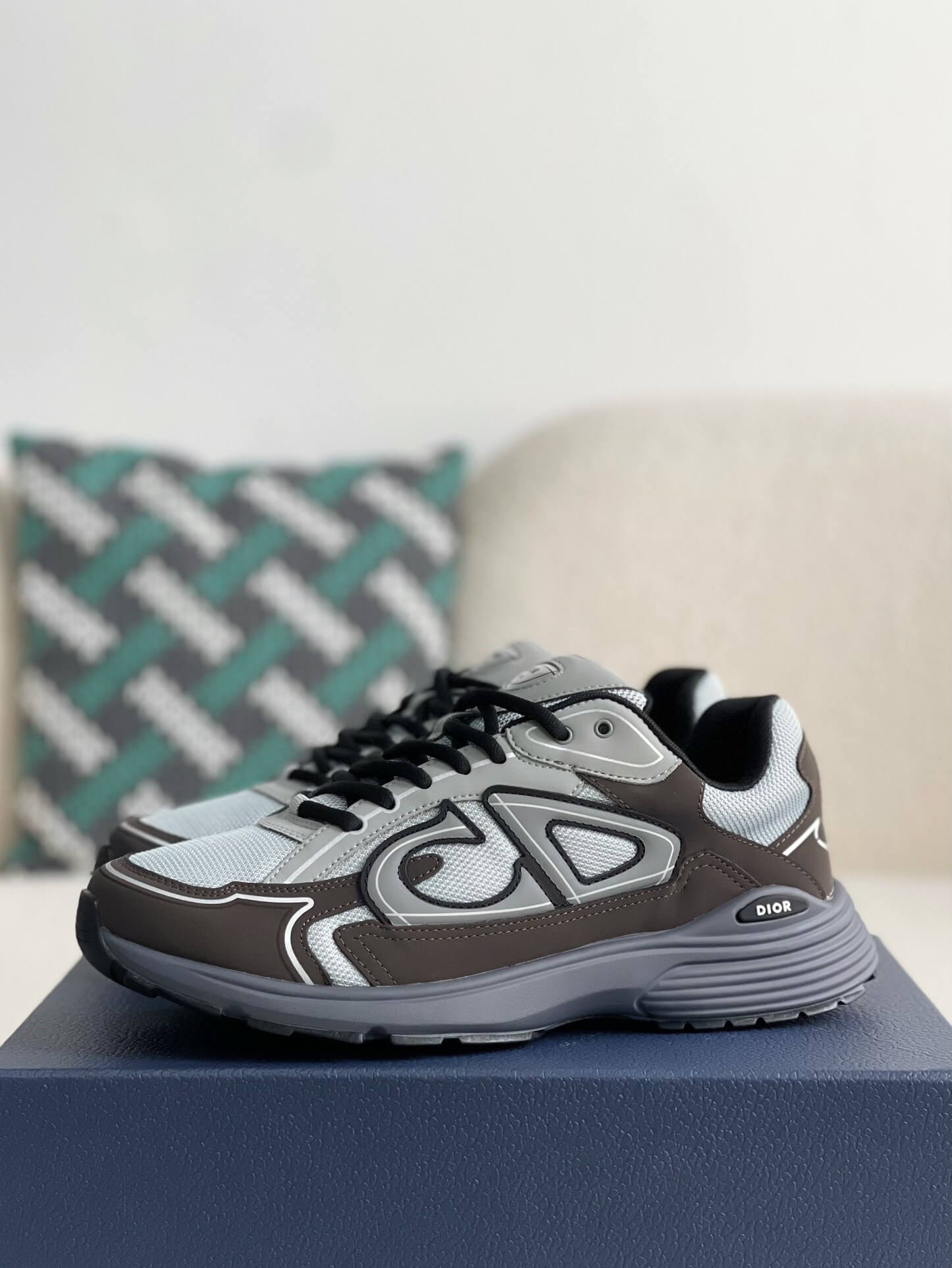 Dior B30 Anthracite Grey Trainers - Sneaker Replica Workshop