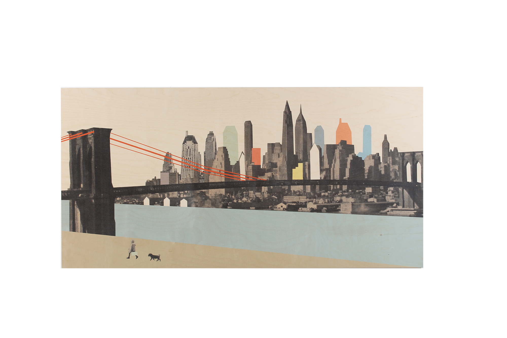 StoryWood wandpaneel New York 80 x 40 cm