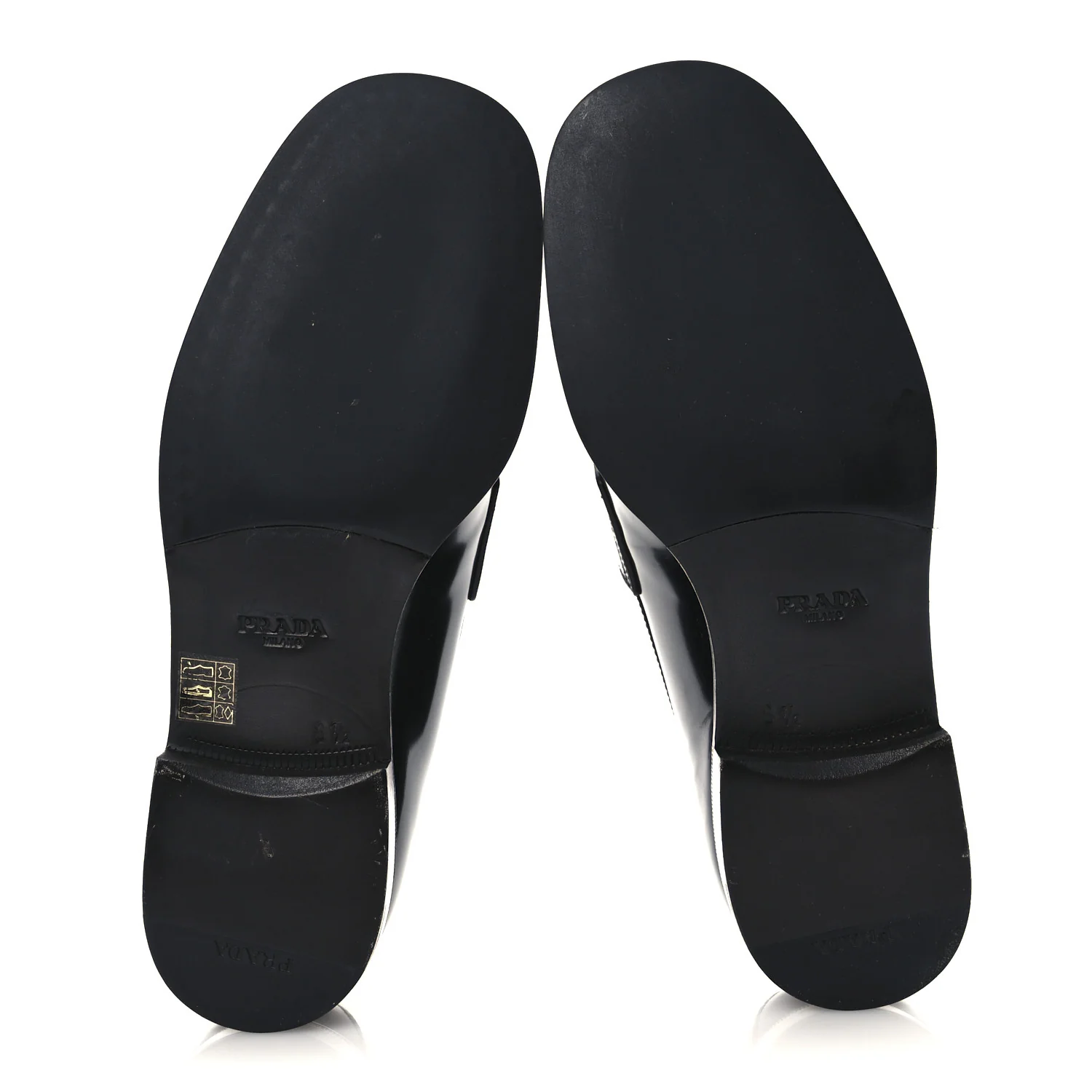 Spazzolato Fume Metal Triangle Logo Mens Loafers 8.5 Black - Top Club