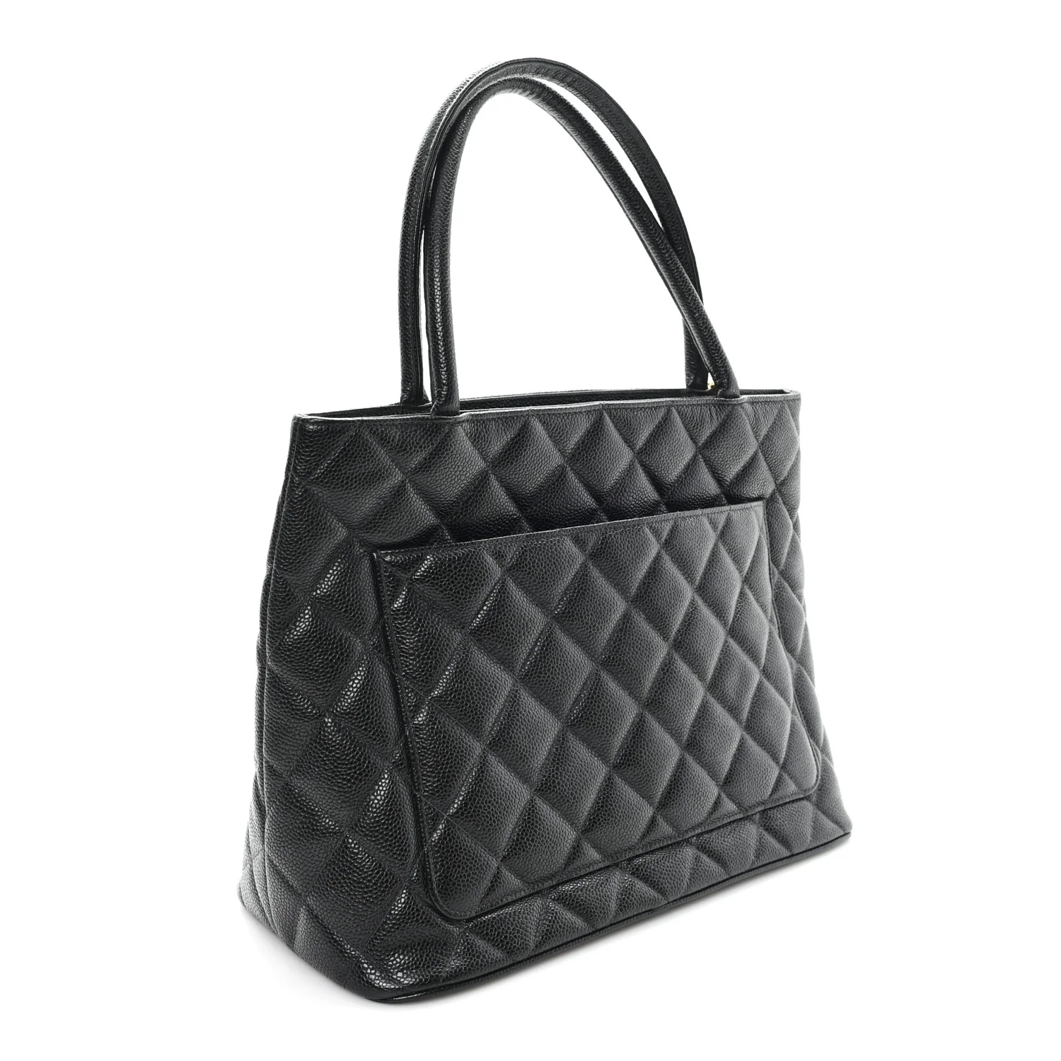 Caviar Quilted Medallion Tote Black - Top Club