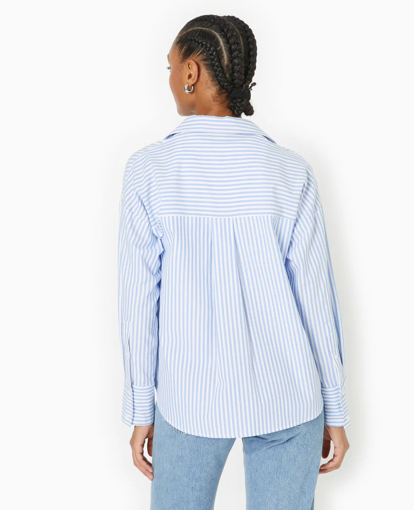 Pimkie Chemise oversize rayée col ouvert