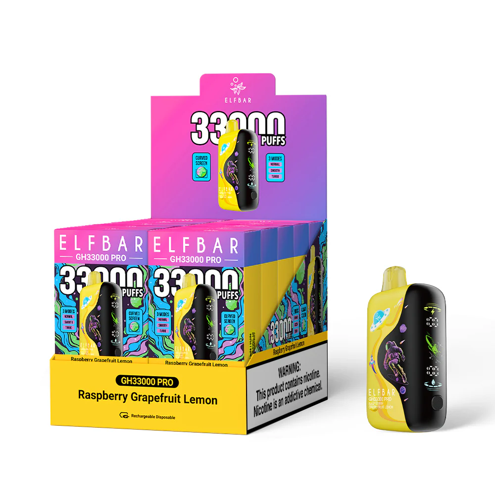 ELFBAR GH33000 PRO Rechargeable Disposable Vape (All Flavours)
