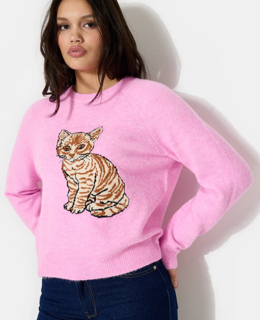 Pimkie Pull en maille avec chaton