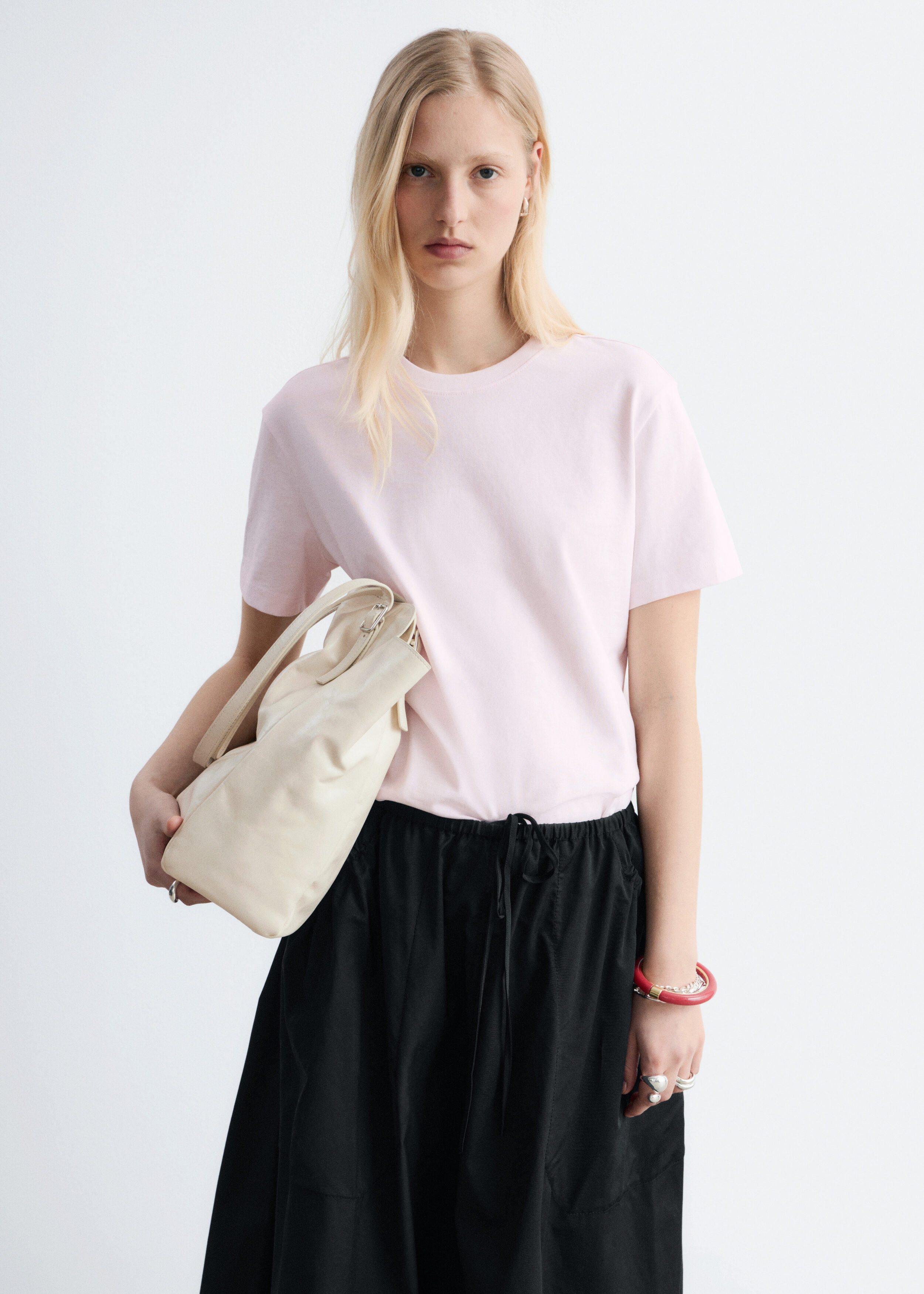 & Other Stories COTTON CREW-NECK T-SHIRT