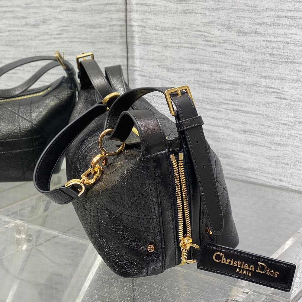 Medium D-Journey Bag in Shiny Goatskin(HIGH-END GRADE) - Top Club