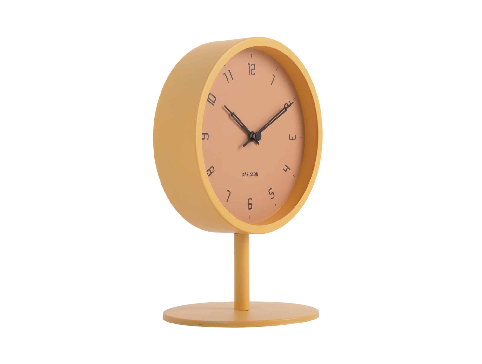 Table clock Stark iron matt honey yellow