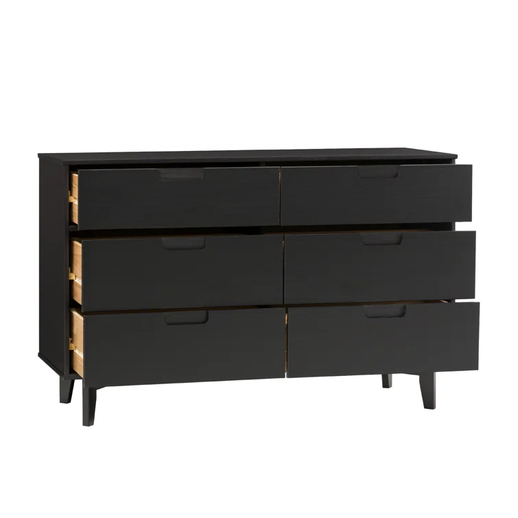 Yarber Groove 6 Drawer Double Dresser