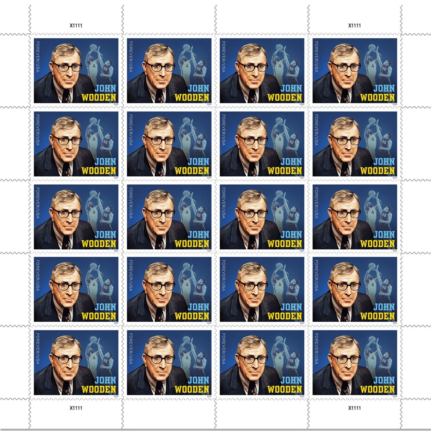 2024 U.S Forever Stamps - John Wooden