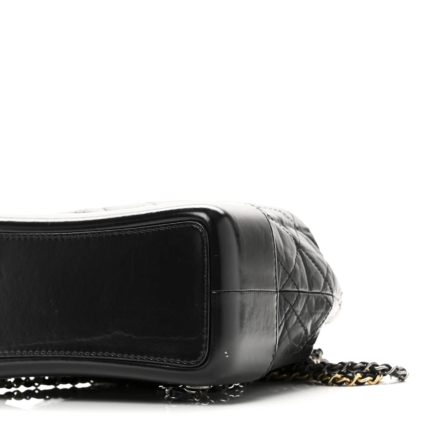 Aged Calfskin Quilted Small Gabrielle Backpack Black - Top Club