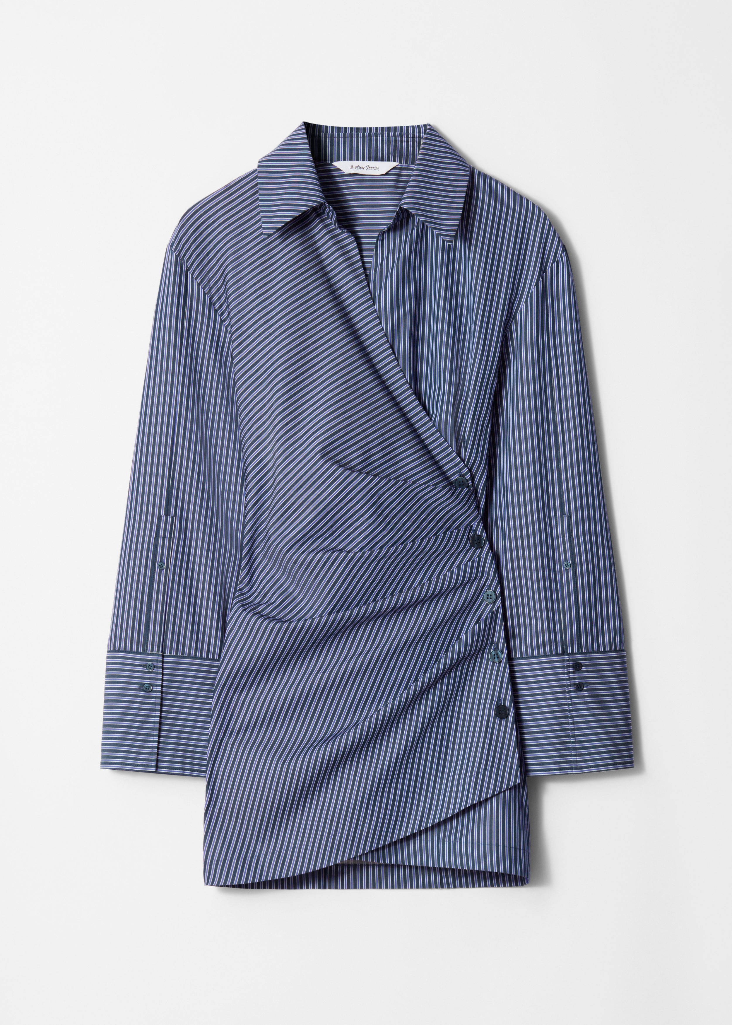 & Other Stories WRAP SHIRT MINI DRESS