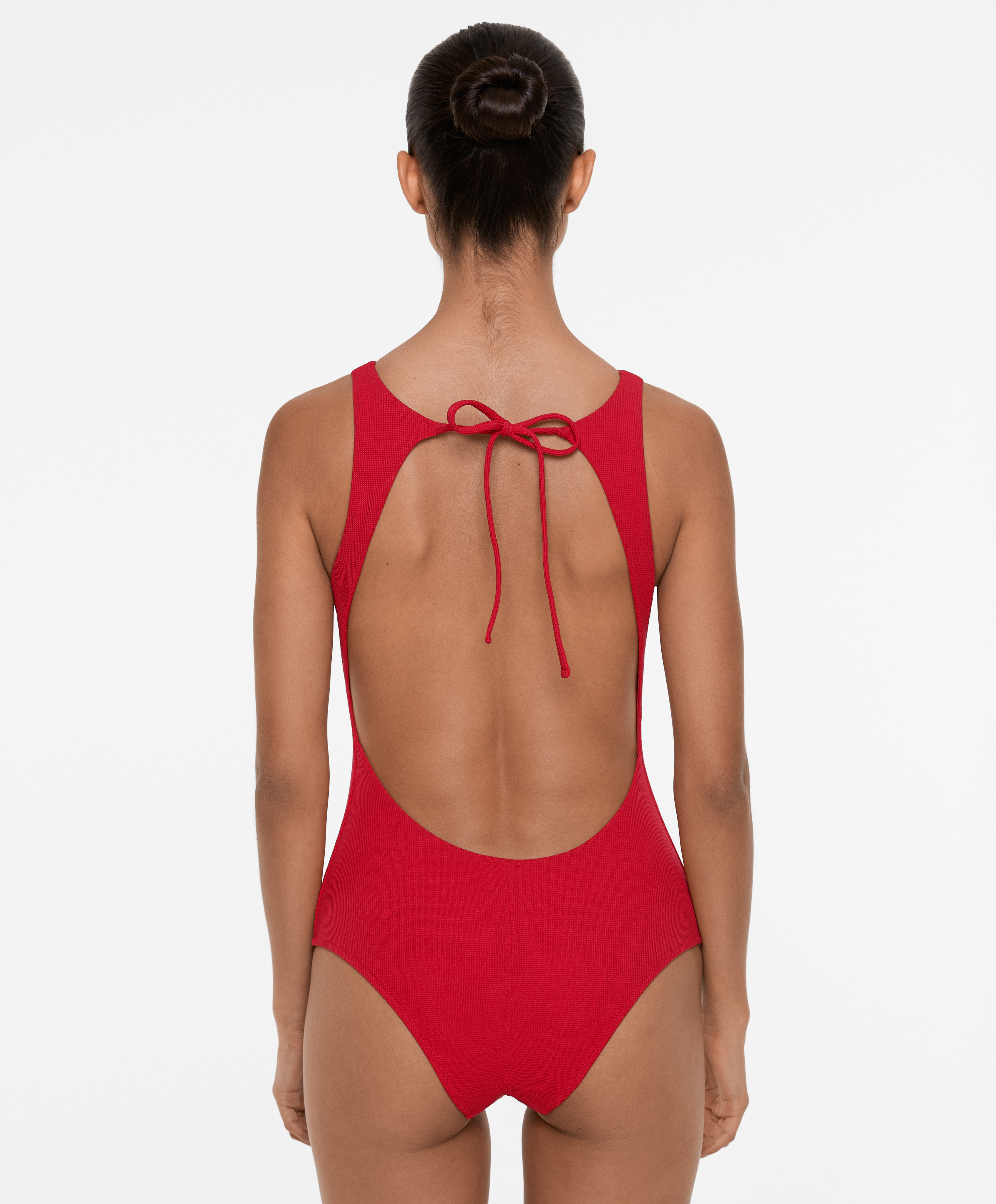 OYSHO Halter piqué swimsuit