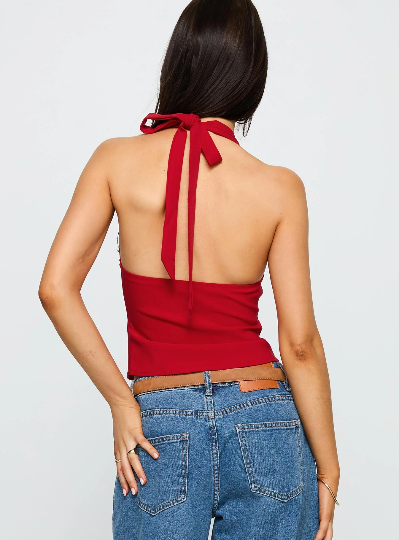 Serefina Halter Top Red