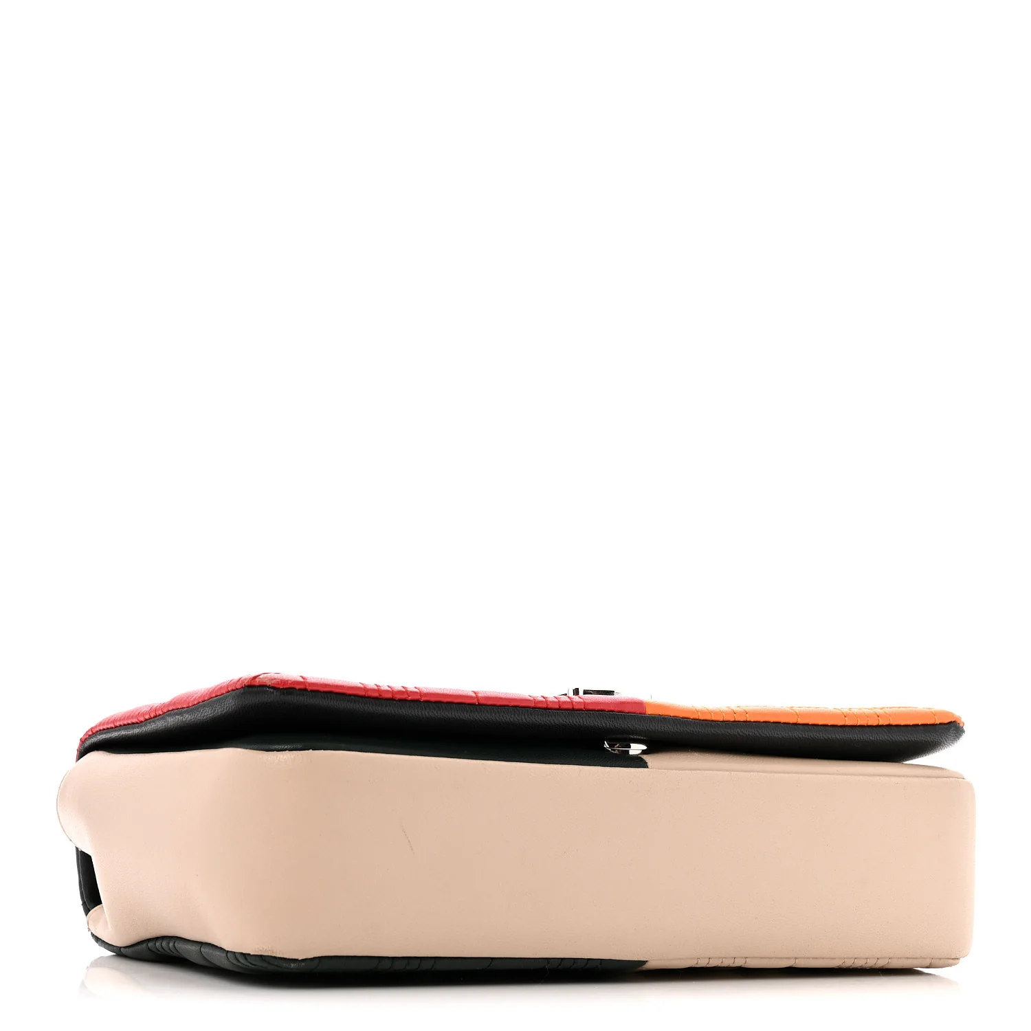 Lambskin Quilted Small Lola Bag Bright Red Orange - Top Club