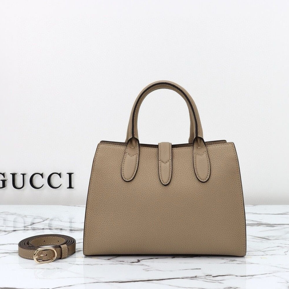 GUCCI SMALL TOTE BAG WITH HOOK CLOSURE - Top Club