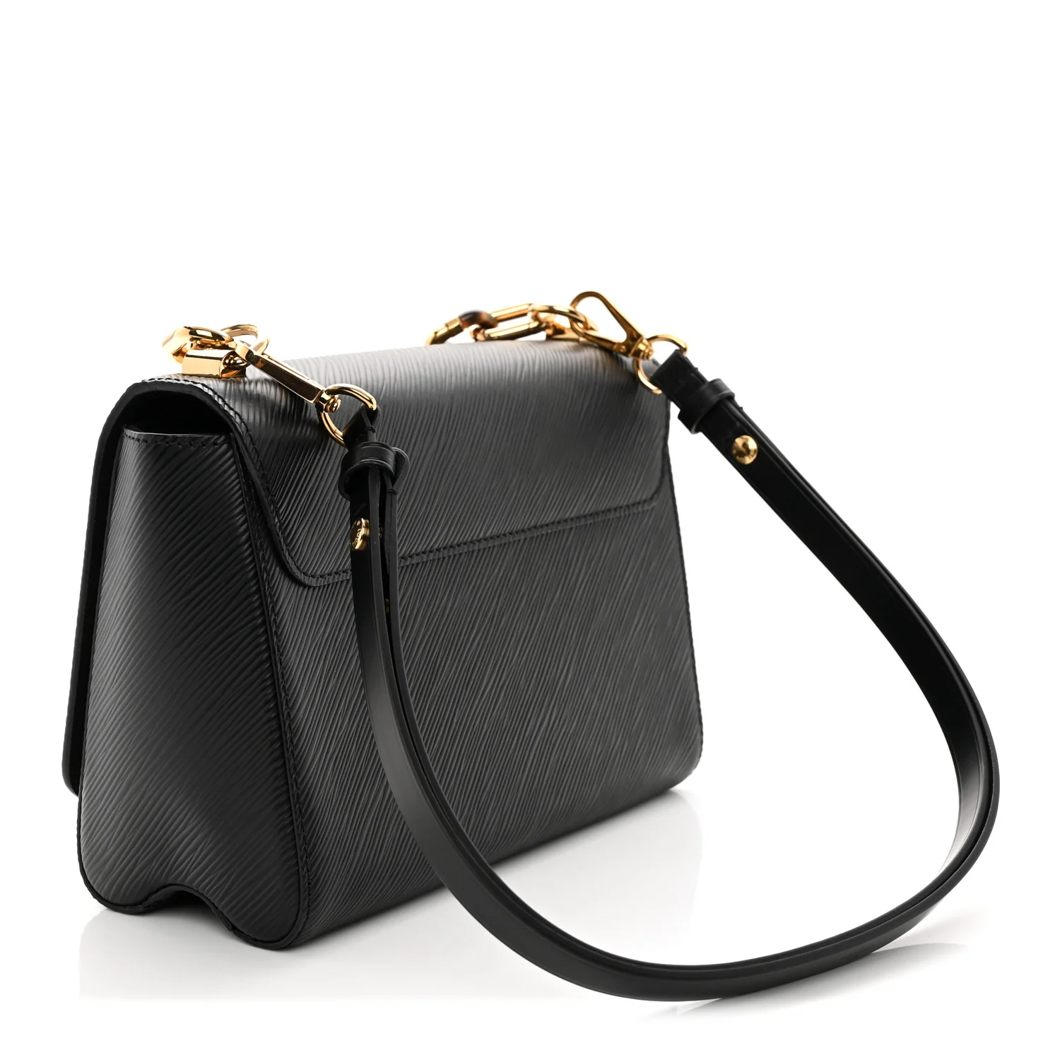 Epi Tortoiseshell Twist Shoulder Bag MM Black - Top Club