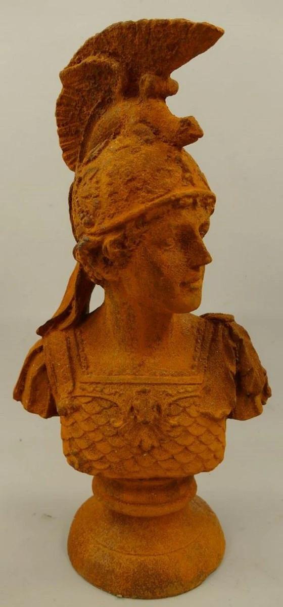 Art Nouveau decorative bust knight rust 27 x 16 x H. 47 cm - cast iron sculpture - cast iron figure - decorative sculpture - decorative figure - garden decorative accessories