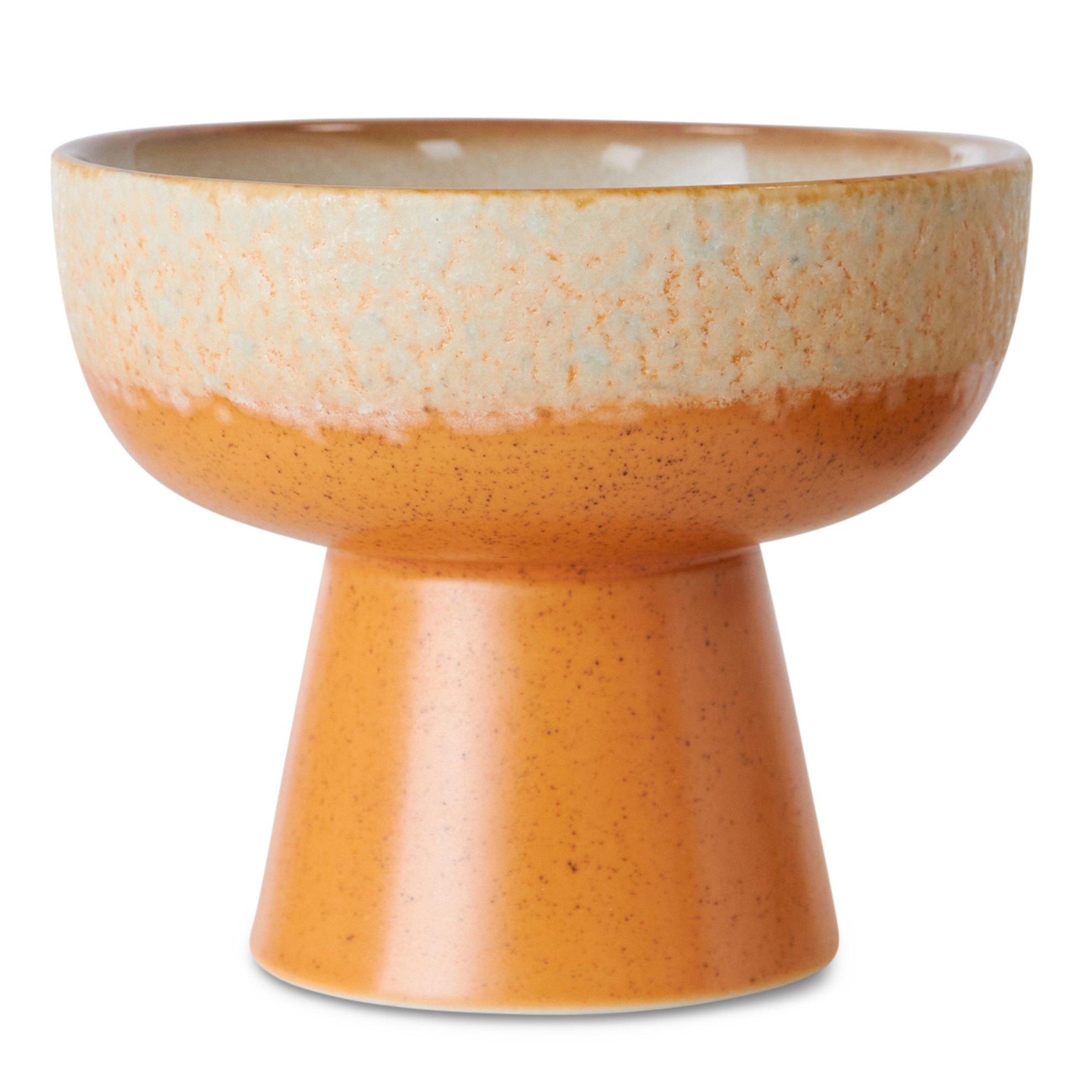 Servies 70s ceramics tapas schaal op voet S dunes