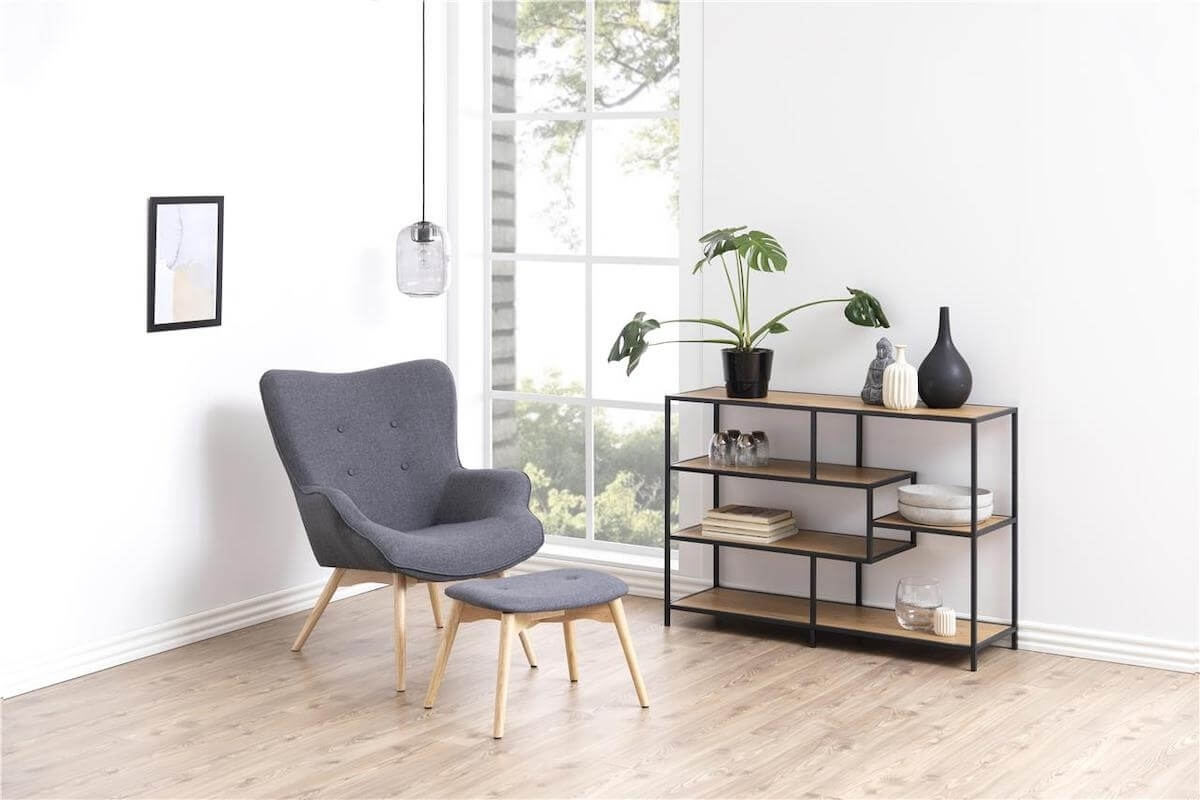 Industriële kast Vic Zwart