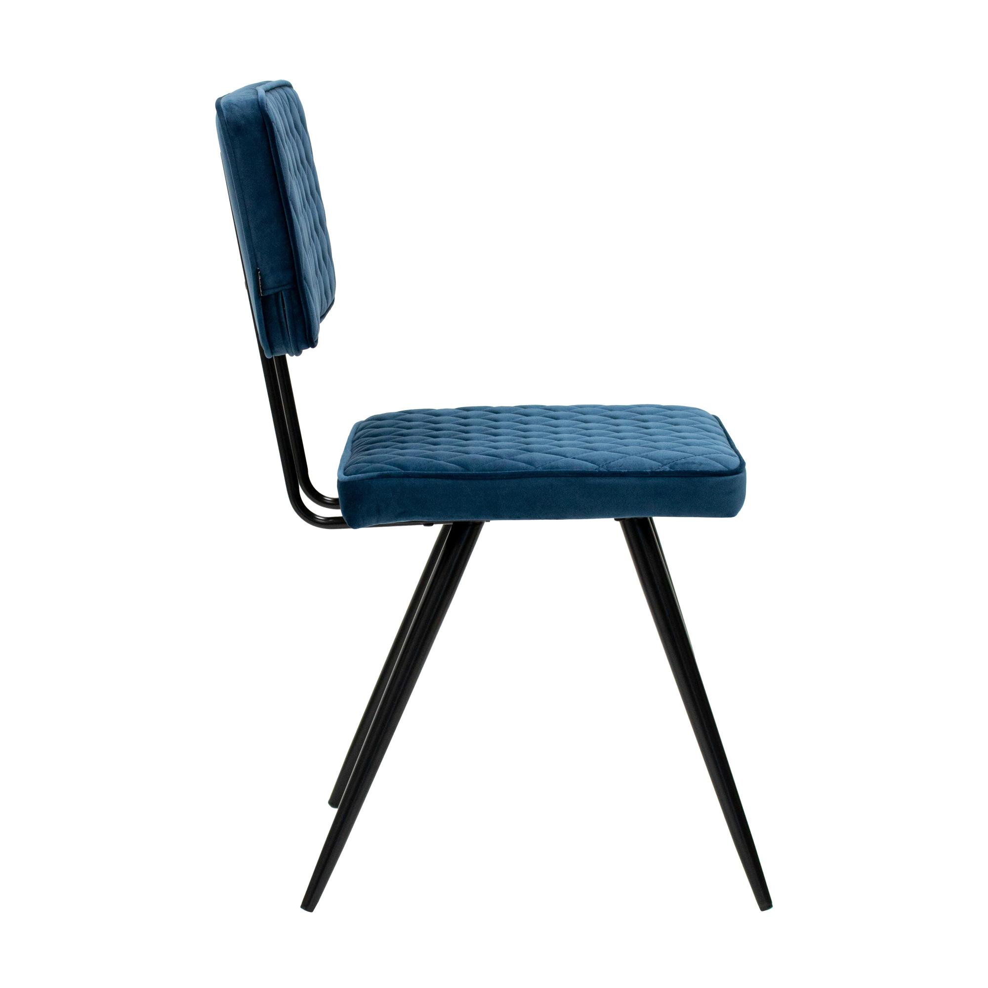 Kick eetkamerstoel Toby - donkerblauw