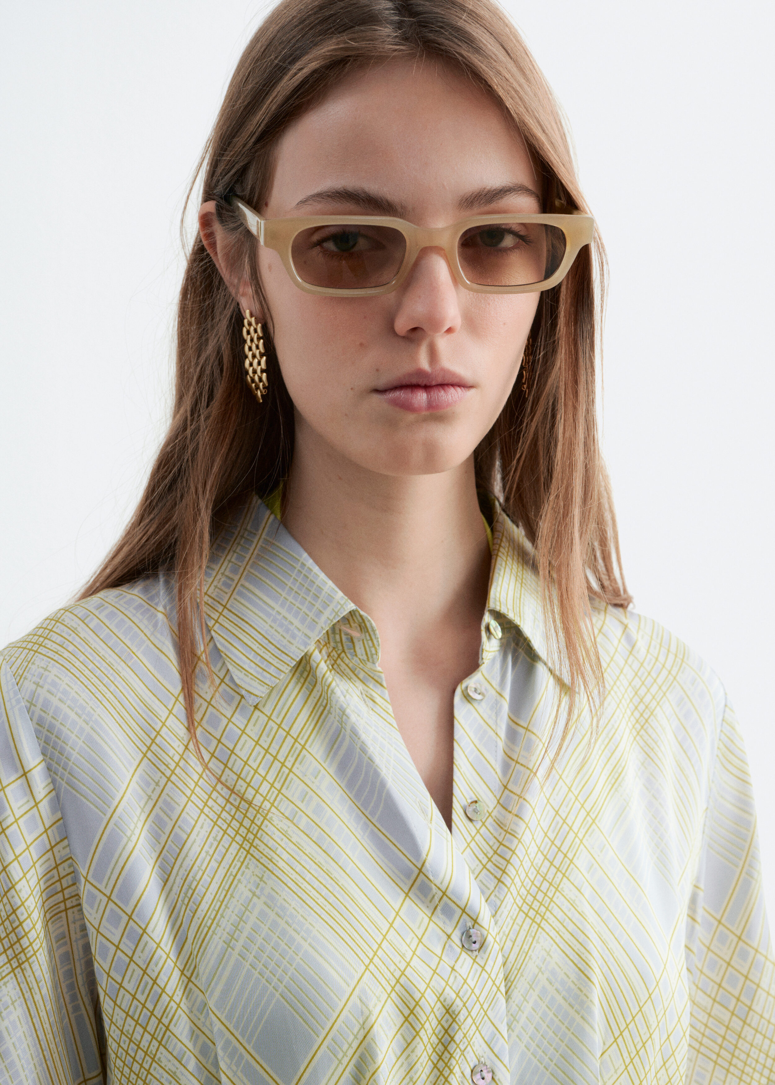 & Other Stories PLEATED WAIST SHIRT DRESS