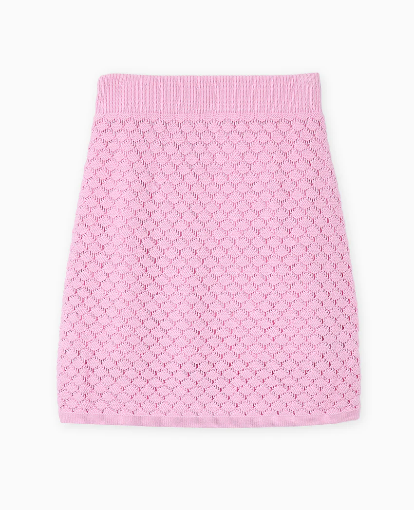 Pimkie Jupe courte en maille ajourée