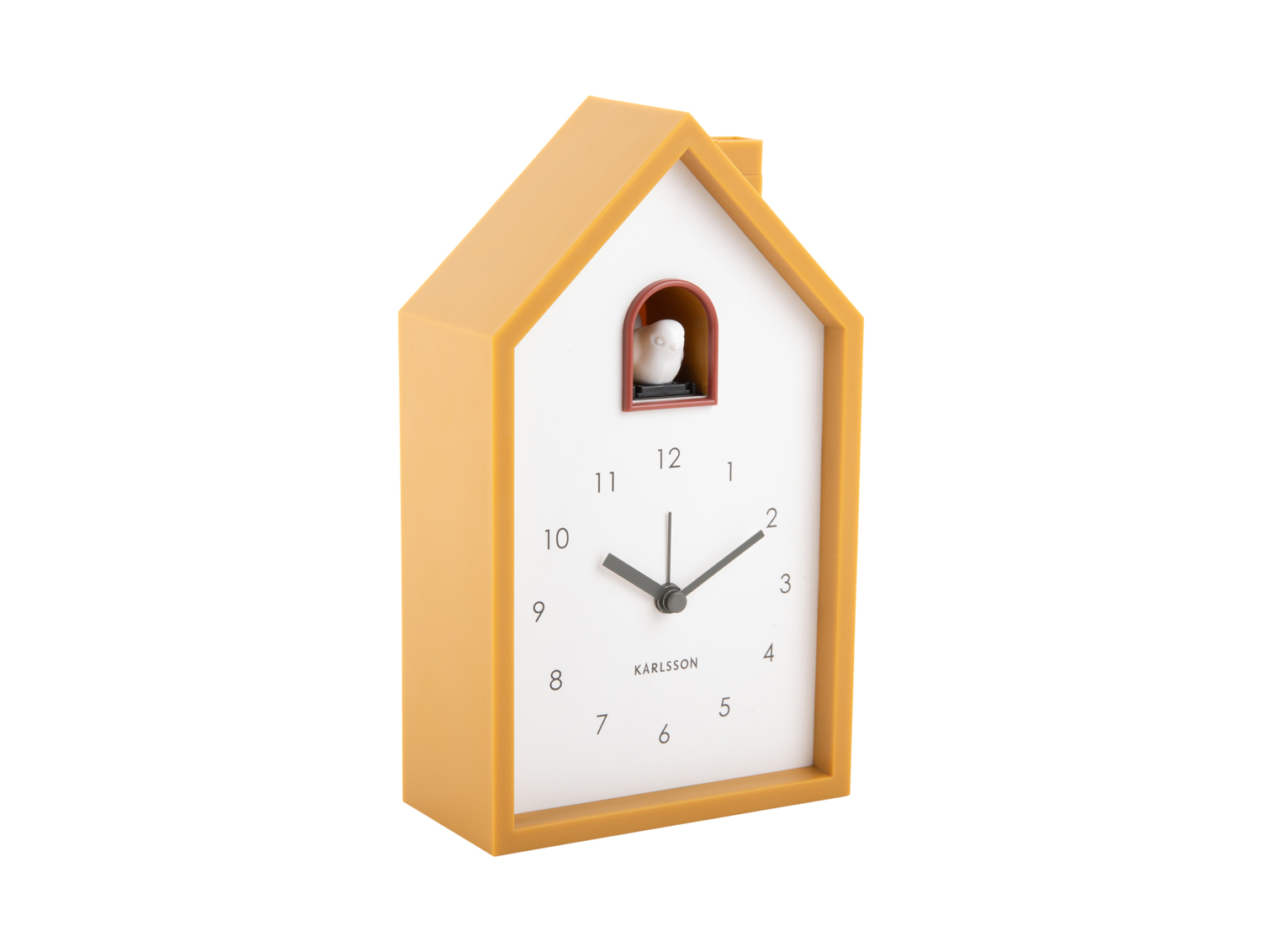 Alarm clock Modern Cuckoo ochre yellow