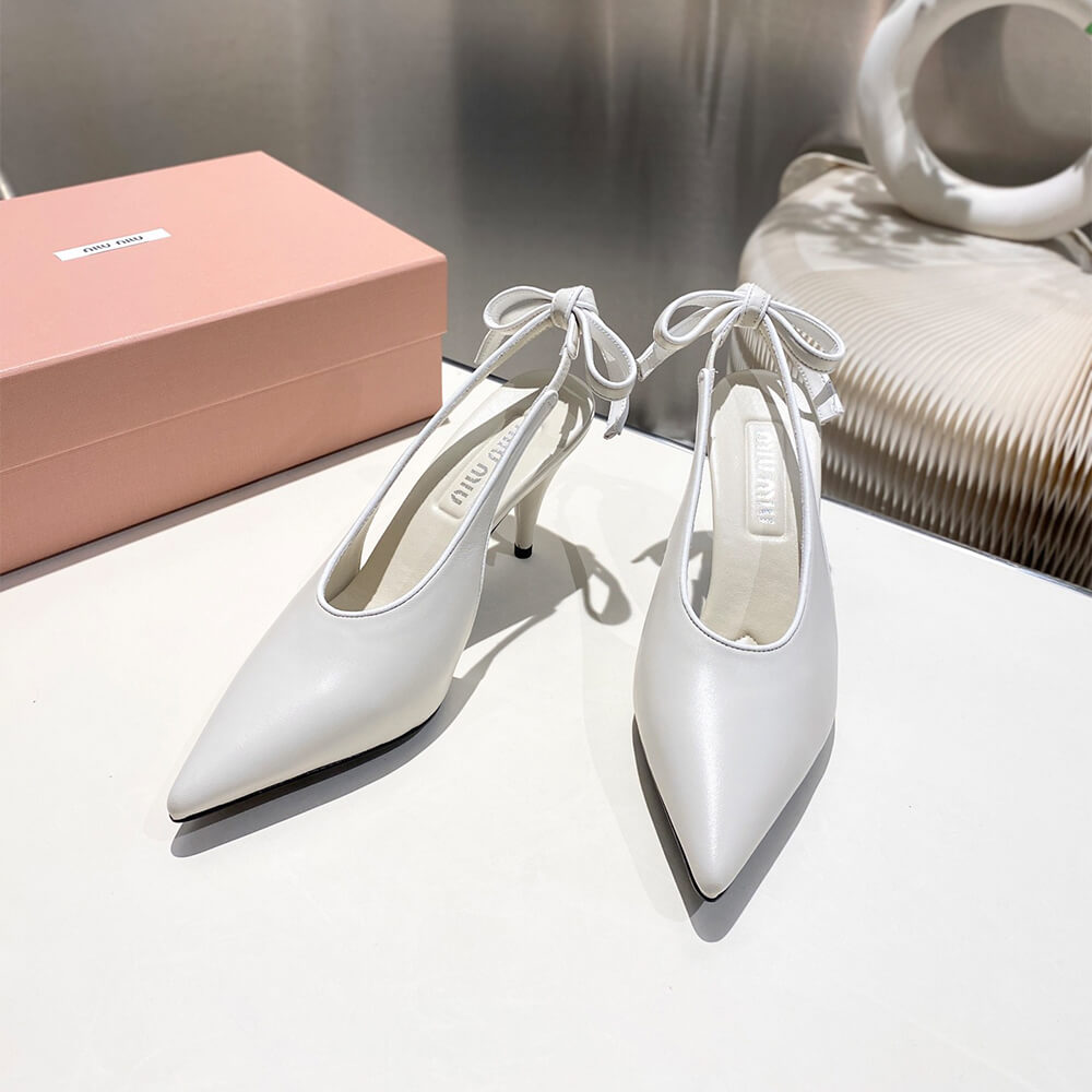 MiuMiu Nappa leather slingback pumps - Top Club
