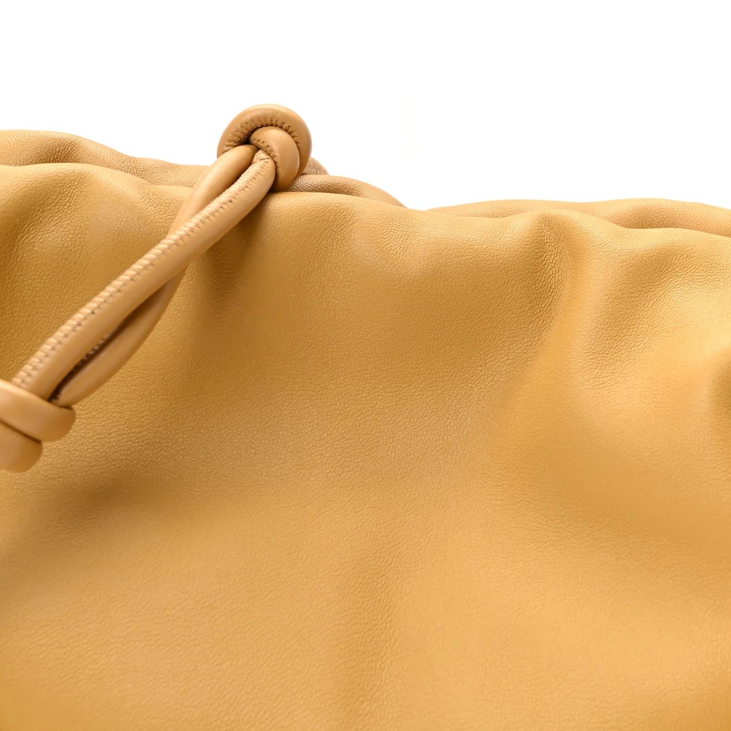 Mellow Nappa Donut Chain Large Flamenco Knot Clutch Sahara - Top Club