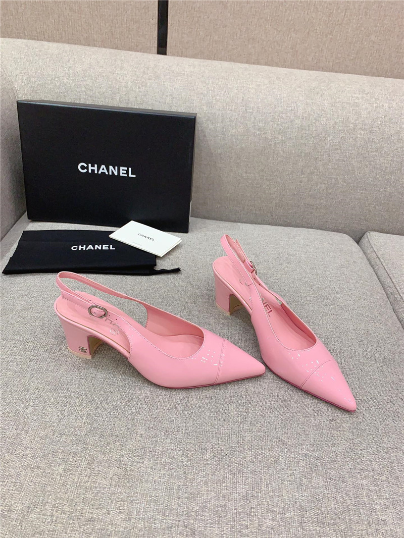 chanel classic sling back thick heel sandals - Sneaker Replica Workshop