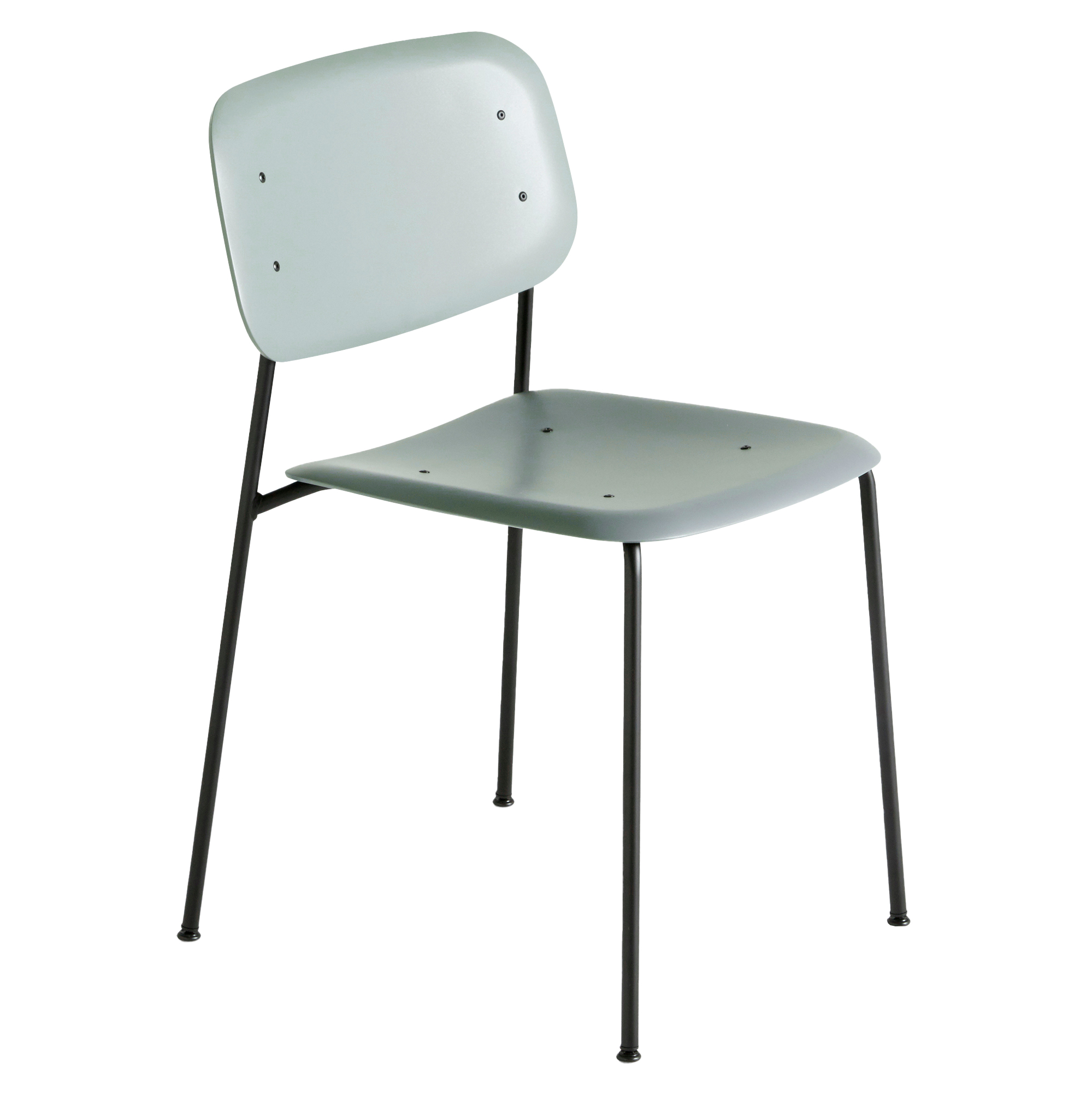Eetkamerstoel Soft Edge 45 dusty green/black