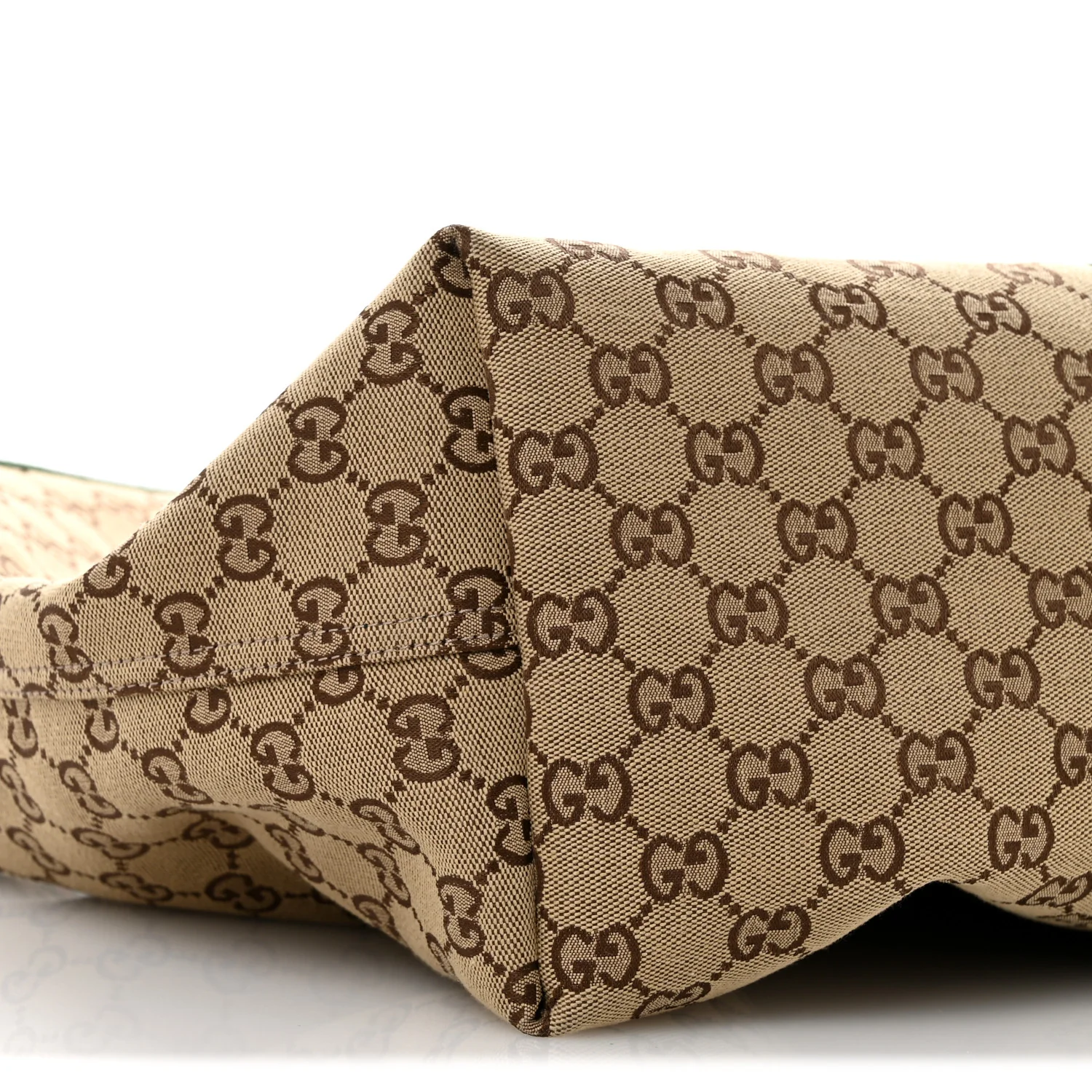 GG Monogram Web Large Giglio Tote Beige Brown - Top Club